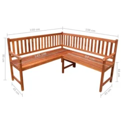 Banc D'angle De Jardin Avec Coussins 150cm Bois D'acacia Massif 5 -Jardin Essence Promos Magasin banc d angle de jardin avec coussins 150cm bois d acacia massif 3666722419239 838360