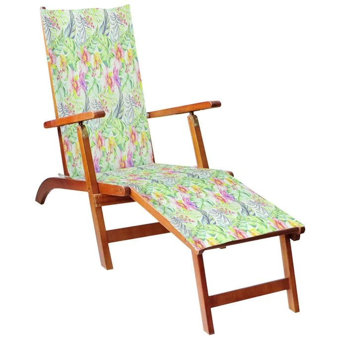 Chaise De Terrasse Avec Repose-pied Et Coussin Acacia Solide 11 1 Chaise De Terrasse Avec Repose-pied Et Coussin Acacia Solide 11