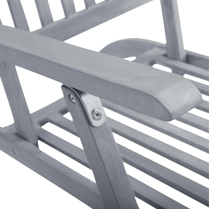 Chaise De Terrasse Avec Repose-pied Et Coussin Acacia Solide 16 5 Chaise De Terrasse Avec Repose-pied Et Coussin Acacia Solide 16 – Image 5