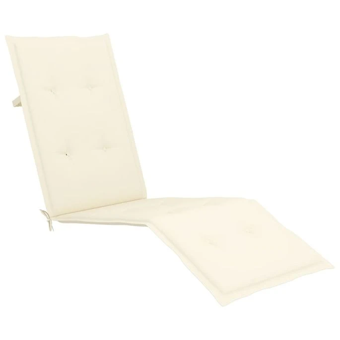 Chaise De Terrasse Avec Repose-pied Et Coussin Acacia Solide 16 6 Chaise De Terrasse Avec Repose-pied Et Coussin Acacia Solide 16 – Image 6