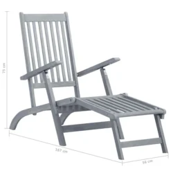 Chaise De Terrasse Avec Repose-pied Et Coussin Acacia Solide 17 22 Chaise De Terrasse Avec Repose-pied Et Coussin Acacia Solide 17 -Jardin Essence Promos Magasin chaise de terrasse avec repose pied et coussin acacia solide 8720286279564 840391