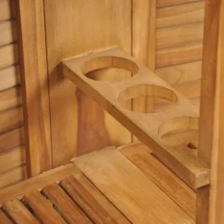 Jardin Essence Promos Magasin -Jardin Essence Promos Magasin comptoir de bar et 4 chaises hautes teck massif clair aqual 3666722577731 262273