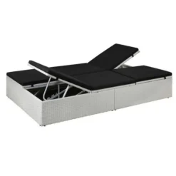 Produits populaires -Jardin Essence Promos Magasin lit de jardin resine tressee blanche et polyester noir imia 3666722559546 384930