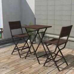 Jardin Essence Promos Magasin -Jardin Essence Promos Magasin table de bar carree et 2 chaises de jardin resine tressee marron klark 3666722578639 260073